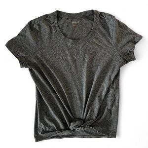 Madewell Tie-Front Cotton Tee
